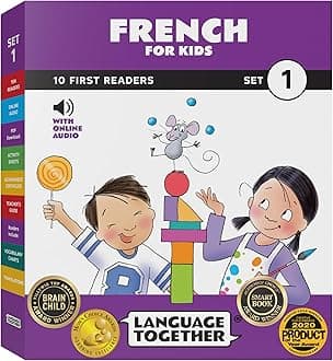 French for Kids: 10 First Reader Books with Online Audio and 100 Vocabulary Words (Beginning to Learn French) Set 1 by Language Together Paperback