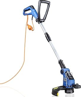 Hyundai 600W 2-in-1 Electric Grass Trimmer and Lawn Edger 30cm Cutting Width Grass Strimmers with Long 10m Power Cable, Lightweight at 3.5kg, 3 Year Warranty