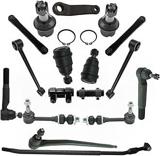 TRQ Front Steering & Suspension Kit Ball Joint Control Arm Drag Link Pitman Arm Sway Bar Stabilizer Link Tie Rod Tie Rod Adjusting Sleeve Compatible with 2003-2005 Dodge Ram 2500 Ram 3500
