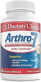 U.S. Doctors’ Clinical Arthro-7 - Clinically Proven Joint Support Complex with Turmeric, MSM, Collagen, Bromelain for Flexibility, Mobility, and Strong Cartilage - 60 Capsules - 15/30-Day Supply