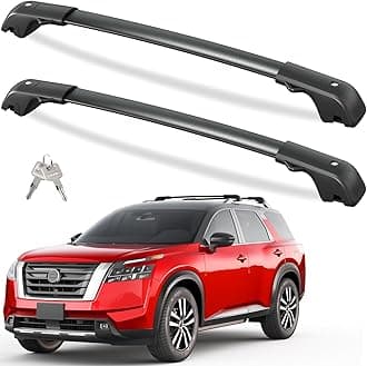 Tuyoung 300lbs Lockable Roof Rack Cross Bars Compatible with Nissan Pathfinder 2022-2026 SV SL Platinum with Raised Rails, Heavy Duty Aluminum Roof Rails Crossbars Rooftop Cargo Bars