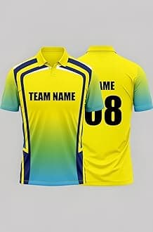 Cricket Polo Collar Sports Jersey for Men With Team Name and Number Printed | T-Shirt With Custom Name | DOdr1008-C01242023-C-POLO-28