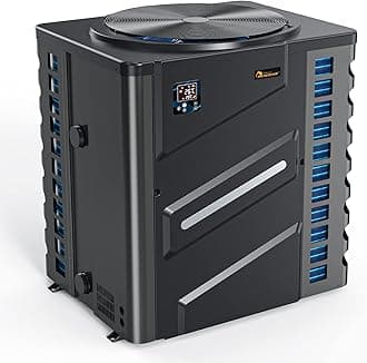 - DR. Infrared Heater DR-1100HP Full DC Inverter 110,000 BTU Heat Pump In-Ground and Above-Ground Swimming Pools, WiFi Smart Control via APP, Black