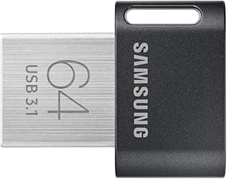 Samsung FIT Plus 64 GB Type-A 200 MB/s USB 3.1 Flash Drive (MUF-64AB)