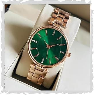 STYLEDOSE Women Analogue Wrist Watches for Women's & Girls&Miss&Ladies Diamond Studded Dial Rosegold Colored Stylish Bracelet Strap