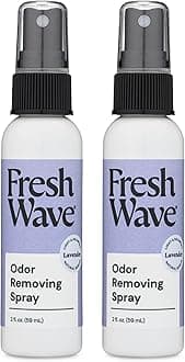Lavender Scent Odor Eliminator Spray & Air Freshener, 2 fl. oz. Travel Size (Pack of 2)