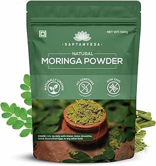 100% Organic Moringa Powder 500 Gm | Immunity Booster | Drumstick Leaf Powder | Natural Multi-vitamin | Anti-Oxidant | Good for Hair & Skin | Protein Rich