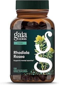 Rhodiola Rosea - Stress Support Supplement Traditionally for Supporting Healthy Stamina & Endurance* - with Siberian Rhodiola Root Extract - 120 Vegan Liquid Phyto-Caps (120 Servings)