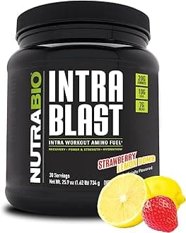 NutraBioLabs Intra Blast Strawberry Lemon Bomb Workout Amino Fuel (740g)