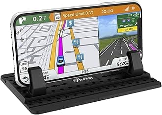 AONKEY Cell Phone Holder for Car, Dashboard Car Pad Mat Vehicle GPS Mount Universal Fit All Smartphones, Compatible with iPhone Xs/XS Max XR X 6S 7/8 Plus