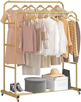 Laiensia Double Rod Garment Rack Gold