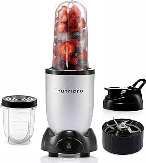 NutriPro 500W Blender | Juicer Mixer Grinder & Smoothie Maker Machine (Silver, 2 Jars) – 1-Year Warranty