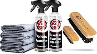 Adam's Suede Cleaning & Protection Kit - Professional Automotive Suede Cleaner & Fabric Protector Spray for Car Interiors, Upholstery, Shoes, Clothing, Removes Stains & Refreshes Suede Material
