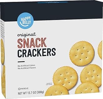 Amazon Brand - Happy Belly Original Snack Crackers, 13.7 Ounce (Pack of 1)
