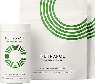 Women's Hair Growth Supplements, For Women 18-44 Years Old, Clinically Tested for Visibly Thicker, Stronger Hair, 100% Vegan Ingredients, Dermatologist Recommended - 3 Month Supply