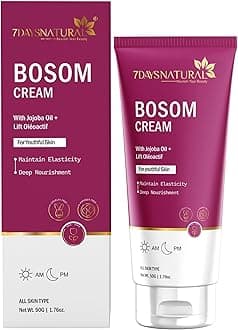 7DAYSNATURAL Bosom Cream 50g for Women & Girls | With Jojoba Oil & Lift Oléoactif | Deep Nourishing & Firming Cream | Helps Maintain Skin Elasticity | For Youthful & Smooth Skin | All Skin Types