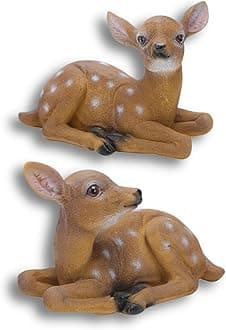 Synthetic Resin Sika Deer Statues, Sculptures Art Craft, Garden Lawn Animal Ornaments, Model Decoration For Indoor, Outdoor, Courtyard, Patio, Scenic Area