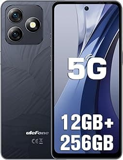 Ulefone Note 18 Ultra Unlocked Phone, Dual 5G, 50MP+50MP+32MP, MTK Dimensity 720 12GB+256GB, 6.78'' FHD+ Screen, 5450mAh(18W), Android 13, NFC, IR Blaster, Custom Key, US Warranty, Black