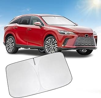 Front Windshield Sun Shade Compatible with Lexus RX350 RX350h RX450h RX500h GX460 GX470, Sun Visor Protector Blocks UV Rays Sunshade for RX/GX/LX Foldable Interior Accessories