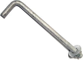 Hard to Find Fastener Hot Dip Galvanized Anchor Bolts, Sturdy Steel Anchors for Concrete, Cement, Asphalt in Construction, 3/8-16 x 6, Pack of 25