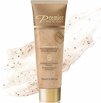 Premier Dead Sea Para-Pharmaceutical Facial Exfoliating Cleanser -Enriched with essential oils & Dead Sea minerals