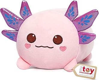 Mewaii Axolotl Plush, Cute Pink Axolotl Stuffed Animal, Soft Plushies Cuddle Pillow, Anime Plushie Doll, Cute Stuff Toys Gift for Girls, Boys and Males (8 Inch)