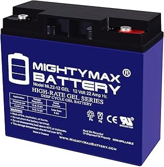 Mighty Max Battery 12V 22AH GEL Battery Replacement for Kung Long WP22-12NE - 4 Pack