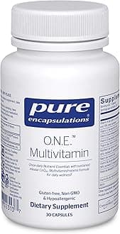 O.N.E. Multivitamin - Once Daily Multivitamin with Antioxidant Complex Metafolin, CoQ10, and Lutein to Support Vision, Cognitive Function, and Cellular Health* - 30 Capsules