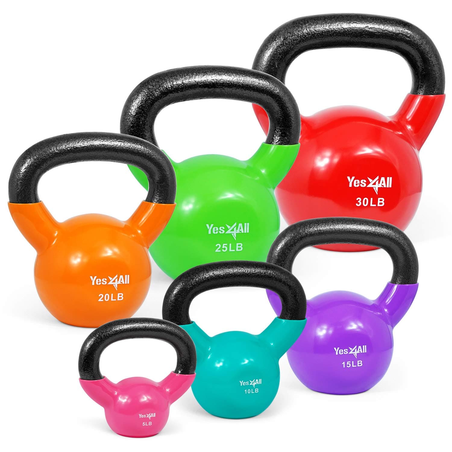Combo Vinyl Coated Kettlebells