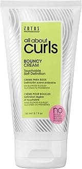 ALL ABOUT CURLS Bouncy Cream | For Curly Hair Styling | Moisturize, Define & Enhance Texture | Reduce Frizz & Boost Shine | Soft Definition | Vegan & Cruelty Free | Sulfate & Paraben Free