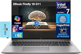 HP ZBook Firefly 16 G11 AI Mobile Workstation 16.0" IPS FHD+ Display (Intel Core Ultra 7 155U, 64GB DDR5, 4TB SSD, Copilot, Backlit KB, Fingerprint, 2 Thunderbolt 4, Win11P) w/DKZ USB Port Expander
