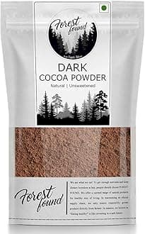 Forest Found Unsweetened Dark Cocoa Powder 250g | 100% Pure Cacao for Cake Baking Vegan, Keto & Gluten-Free | Dark Chocolate Powder for Healthy Smoothies, Cookies & Shakes