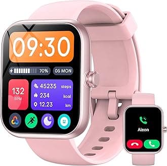 BOOOMIC Smart Watch, Alexa Built-in, Answer/Make Calls, 1.83" HD Touchscreen Fitness Tracker, IP68 Waterproof, 100+ Sports Watch, 24/7 Heart Rate & Sleep Monitor for iPhone Android iOS