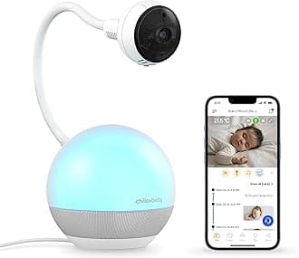 CHILLAX Giraffe Pro Max Baby Monitor – Video Baby Monitor with Full HD 1080p Camera and 5” 720P Video Parent Unit, Privacy Protection Switch, Auto Dimming LED, Gooseneck, 2-Way Audio, Night Vision