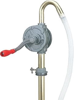Gray LX-1318 Rotary Barrel Pump for transferring Non-Corrosive, Petroleum Based, Light to Medium Viscosity-Like, Motor, Heavy, Transmission Fluid, Heating Oils 14 x 6.1 x 5.9 inches
