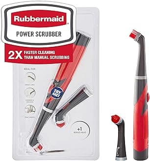 Reveal Power Scrubber with Multi-Purpose & Grout Head, Cordless Electric Battery Powered Scrub Brush, Water Resistant, for Home/Kitchen/Bathroom/Grout/Tile/Shower/Tub