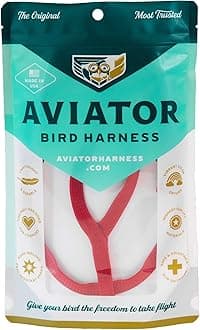 AVIATOR The Pet Bird Harness and Leash: Mini Red