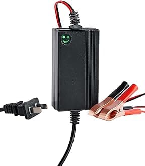 Orion Motor Tech 12V Battery Charger, Multipurpose Charger Power Bank for Charging Boats Motorcycles ATVs Riding Mowers, Car Battery Charger with Quick Charging & Power Indicator, 1PC