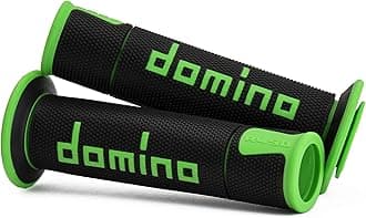 DOMINO Pair of Handlebars Black/Green Racing Road