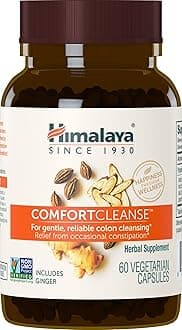 ComfortCleanse for Detox and Gentle Colon Cleanse & Occasional Constipation, Vegetarian, 500 mg, 60 Capsules, 1 Month Supply