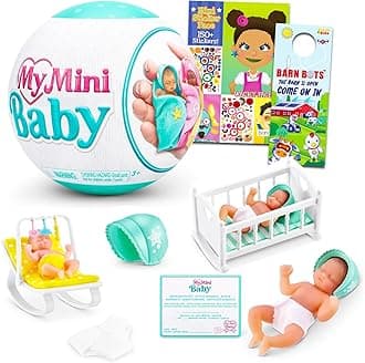 My Mini Baby Mystery Toy Set - Series 1 Mystery Ball with Stickers, Blind Ball for Kids, Girls