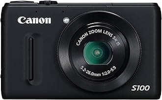 Canon PowerShot S100 12.1 MP Digital Camera with 5x Wide Angle Optical Image Stabilized Zoom (Black)