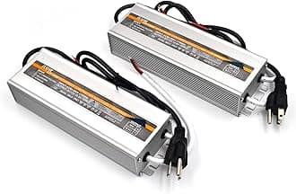 (2-Pack) 150W 12V LED Power Supply IP67 Waterproof Transformer Adapter 90-260V AC to 12V DC Converter Compatible with LED Strip Light Bulbs Outdoor Lights and Low Voltage Lighting