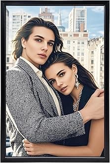 27" X40inch LED Backlit Movie Poster Art Picture Frame Light Box Menu Dispaly,Display Sign Holder for Advertising Photo Poster Menu Display, for Home Theaters, Interior Decoration