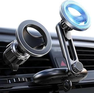 LISEN for MagSafe CD Phone Holder for Car Mount [Angle Adjustable] Magnetic Phone Holder for iPhone Magsafe Car Mount CD Slot Hands Free CD Player Phone Mount for iPhone 15 Pro Max Plus Galaxy Kits