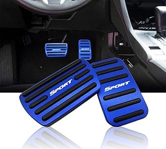 Anti-Slip Performance Foot Pedal Pads Compatible with Honda 10/11th gen Civic,Auto No Drilling Aluminum Brake and Accelerator Pedal Covers Blue