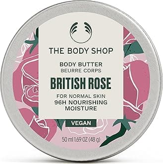 British Rose Body Butter – Nourishing & Moisturizing Skincare for Normal Skin – Vegan – 1.72 oz