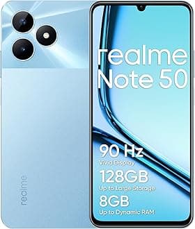 realme Note 50 DUAL SIM 64GB ROM + 3GB RAM (GSM ONLY | NO CDMA) Factory Unlocked 4G/LTE Smartphone (Sky Blue) - International Version