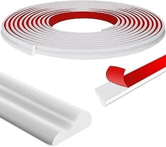 moonoom 20 Ft x 0.9''Wall Peel and Stick Molding Trim,Self-Adhesive 3D Chair Rail Panel Molding,Flexible DIY Wall Trim for Wall,Mirror,Window,Frame and Home Decoration