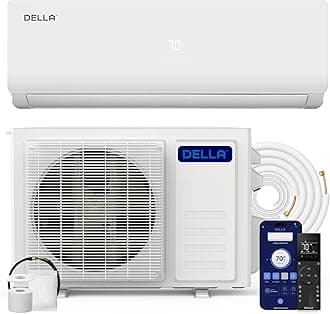 Vario Series 36,000 BTU 3 Ton 19 SEER2 Ductless Mini Split AC, Pre-Charged Heat Pump, 230V Energy Efficient Inverter System, Work with Alexa, Cools up to 2500 Sq.Ft, 16.4ft Installation Kit